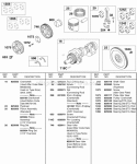 Piston Rings Crankshaft Flywheel Connecting Rod Diagram and Parts List for 587447-0205-E2  Briggs and Stratton Engine